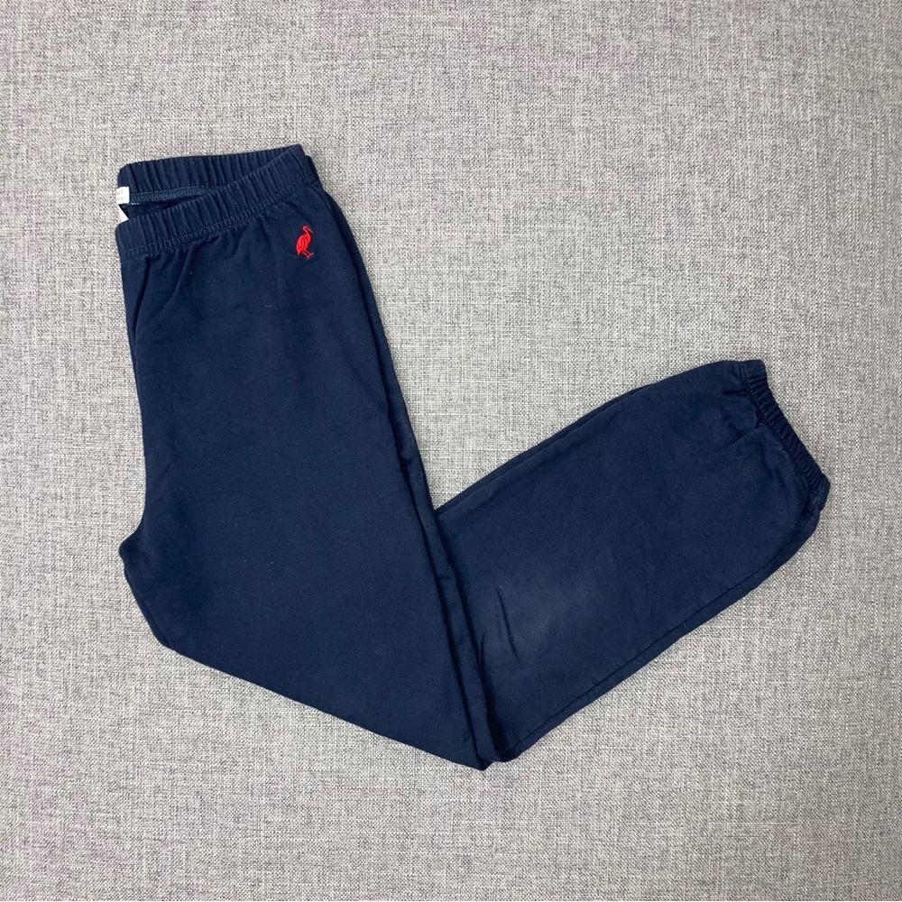 TBBC size 12 navy jogger sweatpants GUC for faded knees